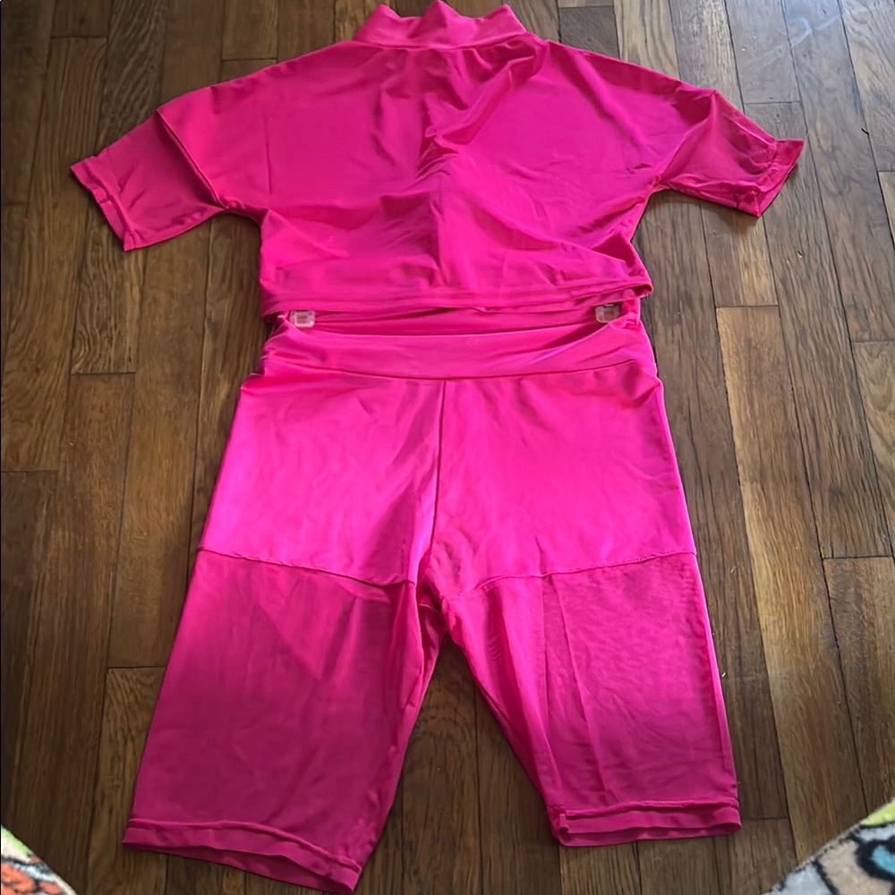 Bright Pink Athletic Set